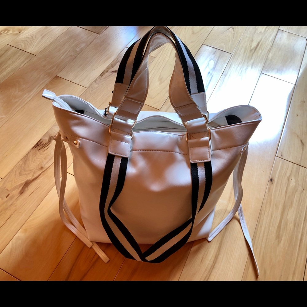 COPY - White Ahdorned Tote Bag